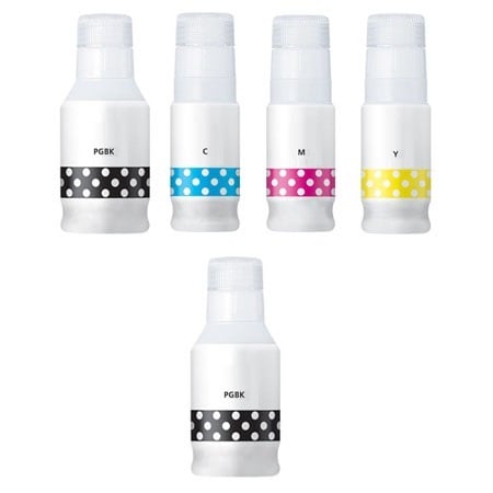 Compatible Canon GI-41 Full Set of Ink Bottles & EXTRA BLACK (2 x Black, /Cyan/Magenta/Yellow)